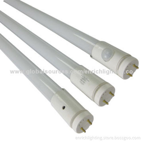 2ft IR Motion Sensor T8 LED Tubes with 85 to 265V AC Input Voltage and 140° Inductive Angle